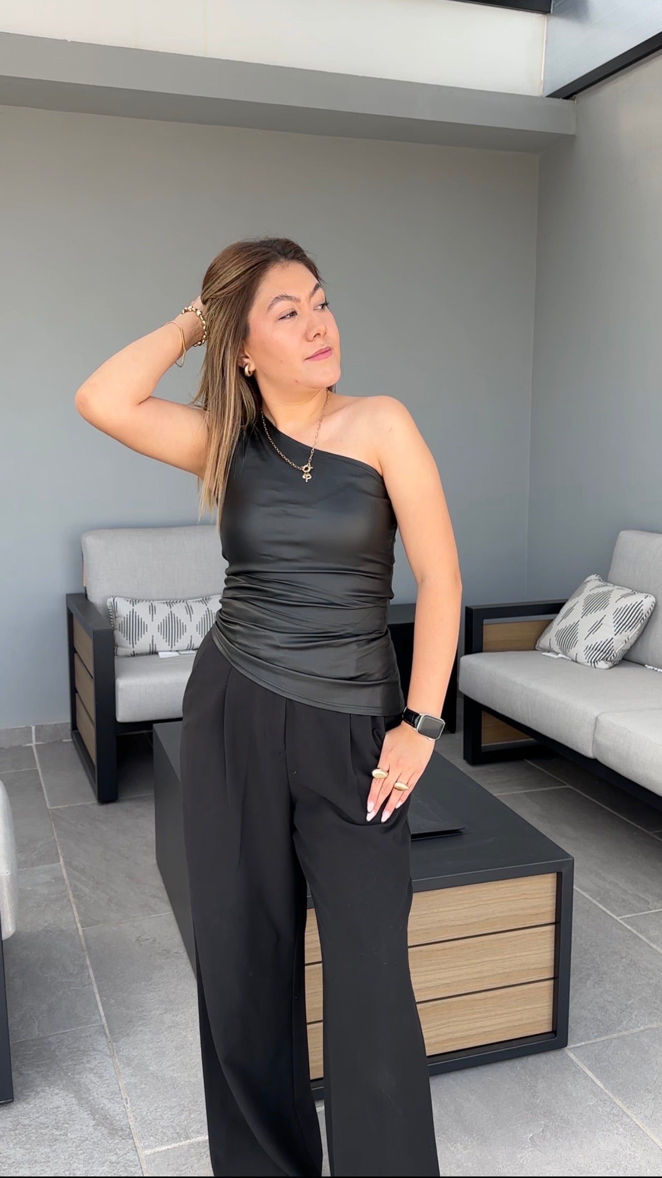 Top Asimetrico Tipo Piel